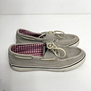 Sperry Top-Sider Bahama Boat Shoes women’s 7M gray.